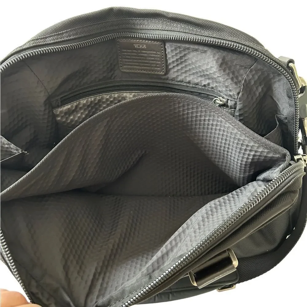 Tumi Alpha Bravo Brooks Briefcase Messenger Bag